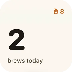 Brew counter widget